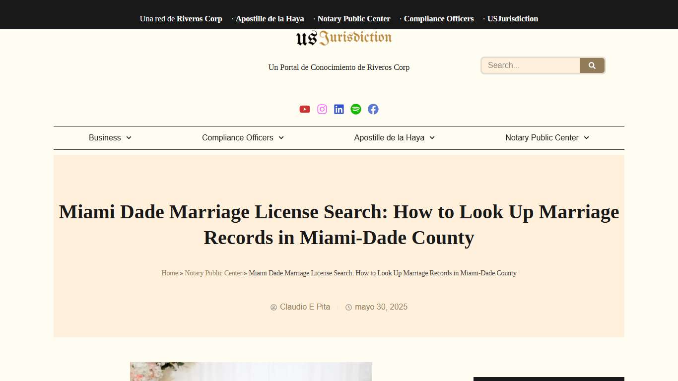 Miami Dade Marriage License Search - U.S. Jurisdiction